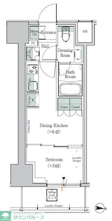 ワンルーフレジデンス中野南台の物件間取画像